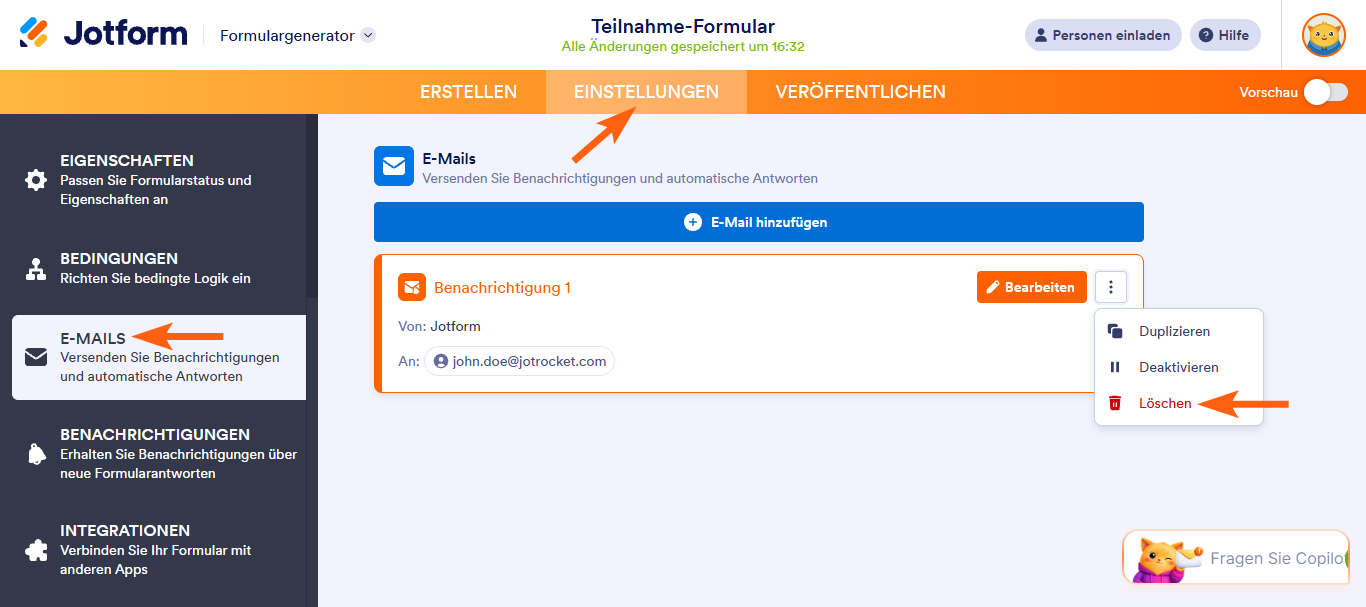 Wie Sie Benachrichtigungen/Automatische Antworten löschen Image-1