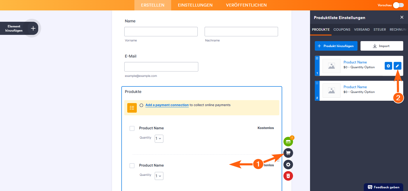 Erstellen von Unterprodukten basierend auf einer Produktoption Image-1