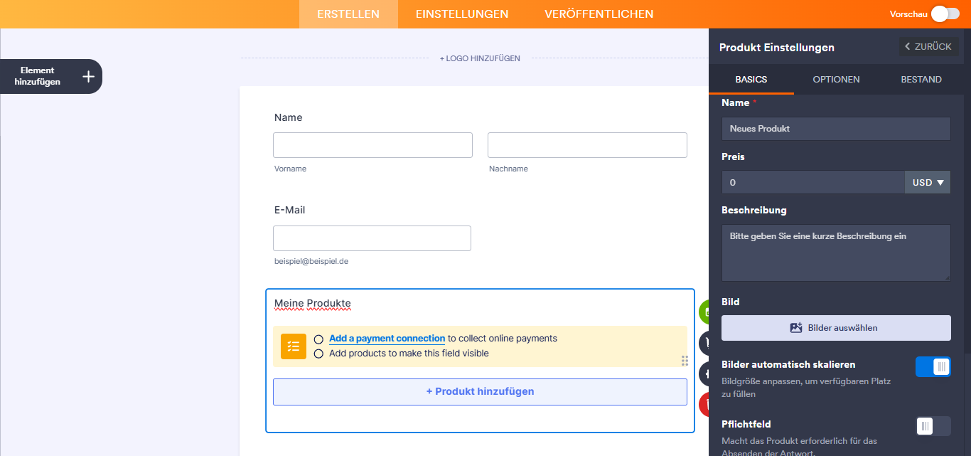 Einrichtung Ihres ersten Bestellformulars Image-4