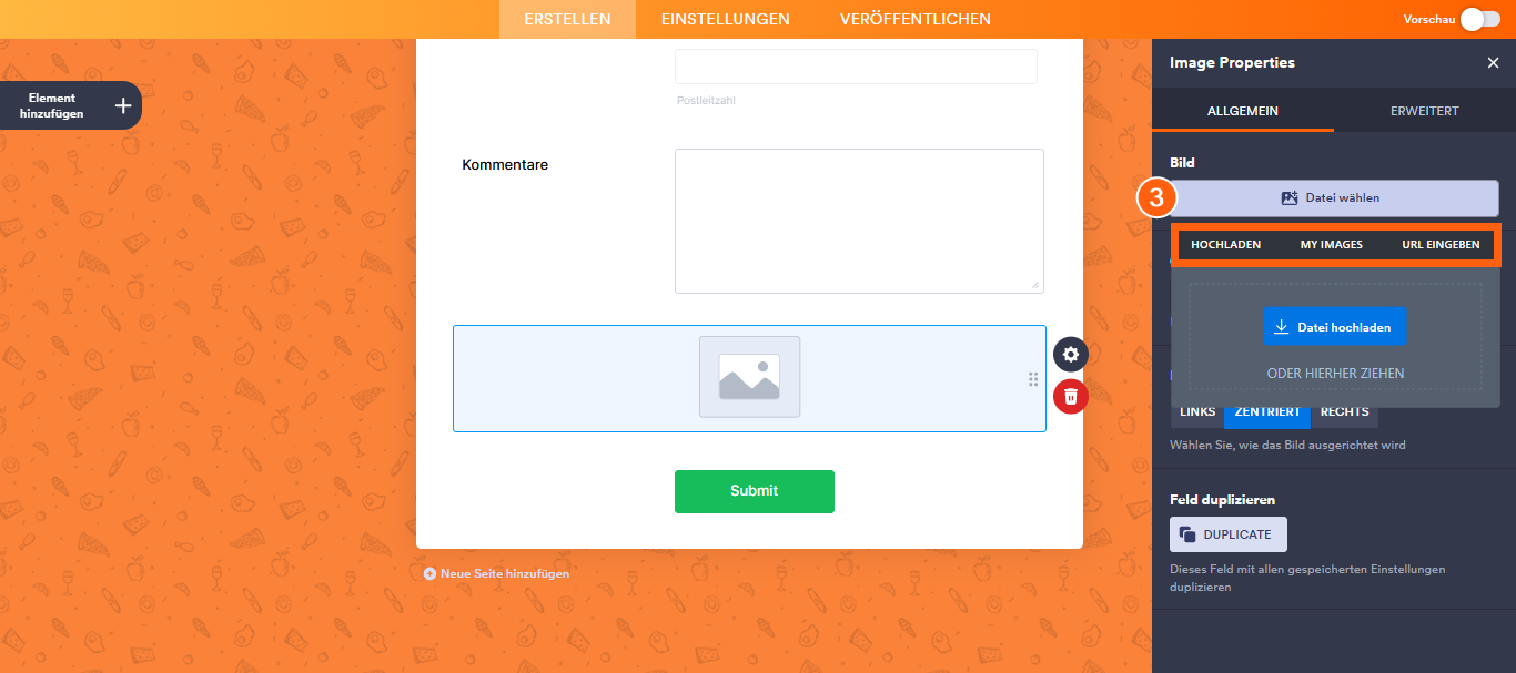 Wie Sie Bilder zu Ihren Formularen hinzufügen/einfügen Image-3