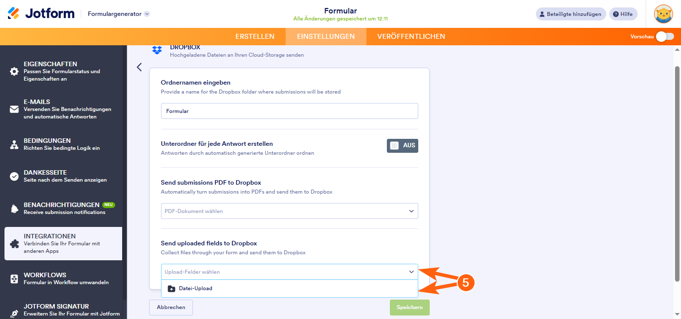 Dropbox-Dateianfrage: Wie kann jemand in meine Dropbox hochladen? Image-10