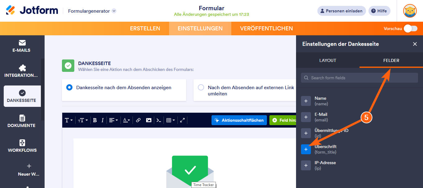 Bieten Sie Ihren Befragten mit Formularfeldern eine detaillierte Zusammenfassung Image-7