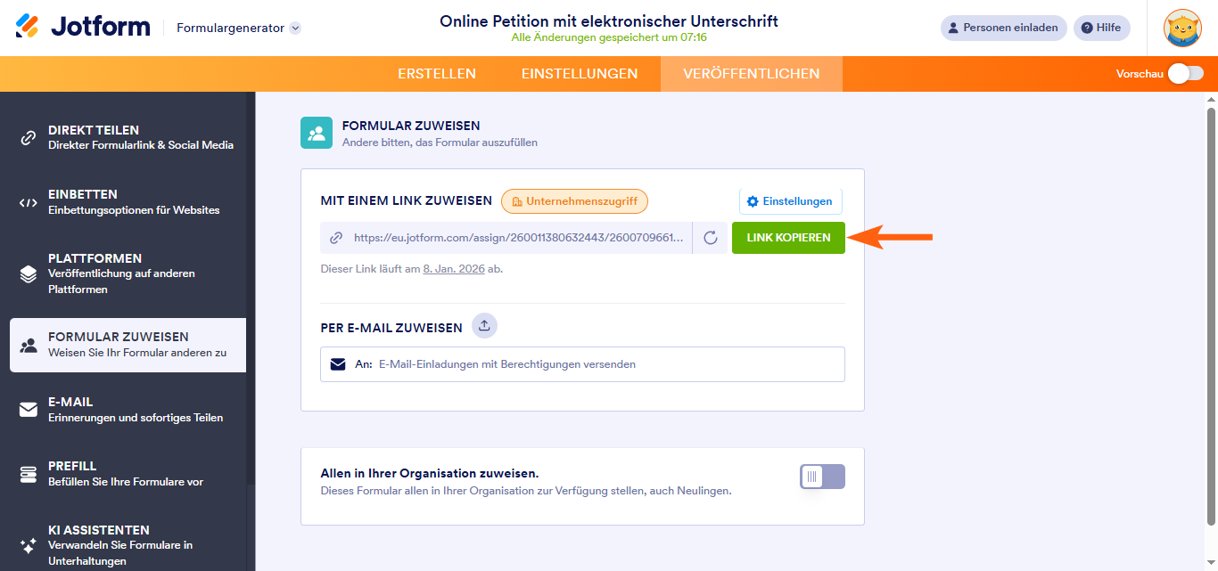 Wie Sie Ihre Formulare nur für Firmenmitglieder zugänglich machen Image-2