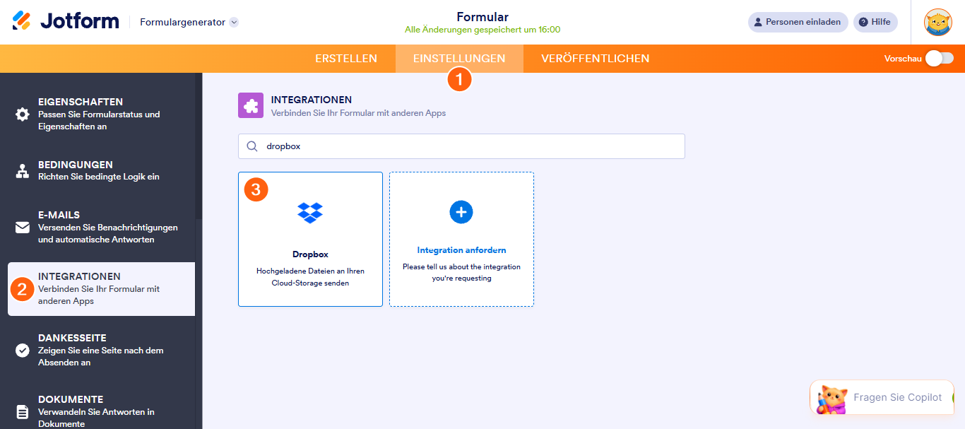Dropbox-Dateianfrage: Wie kann jemand in meine Dropbox hochladen? Image-7