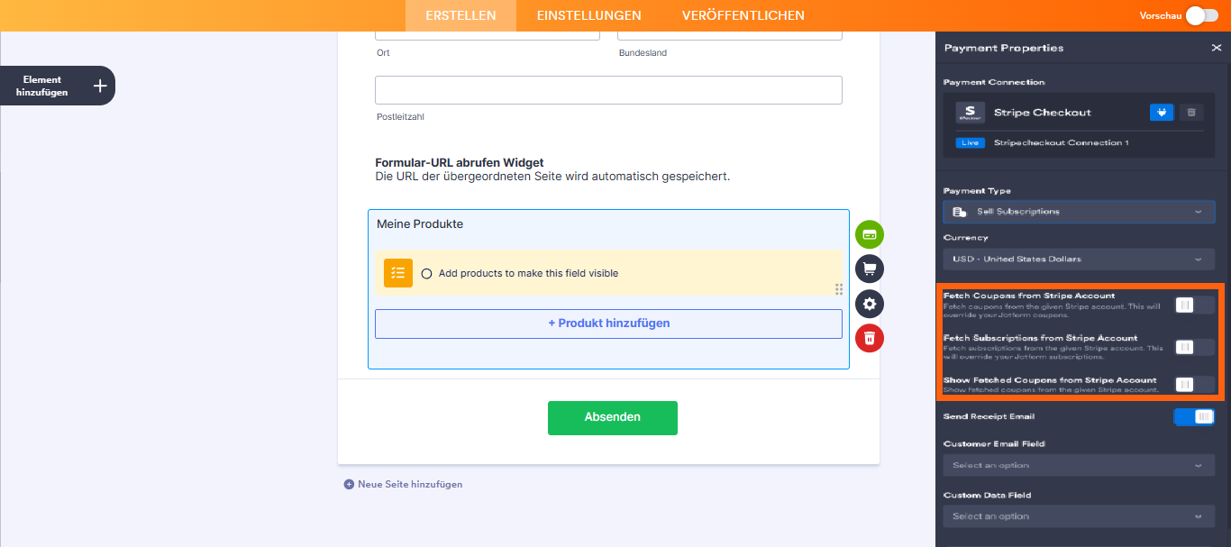 Wie Sie Stripe Checkout mit Jotform integrieren können Image-16