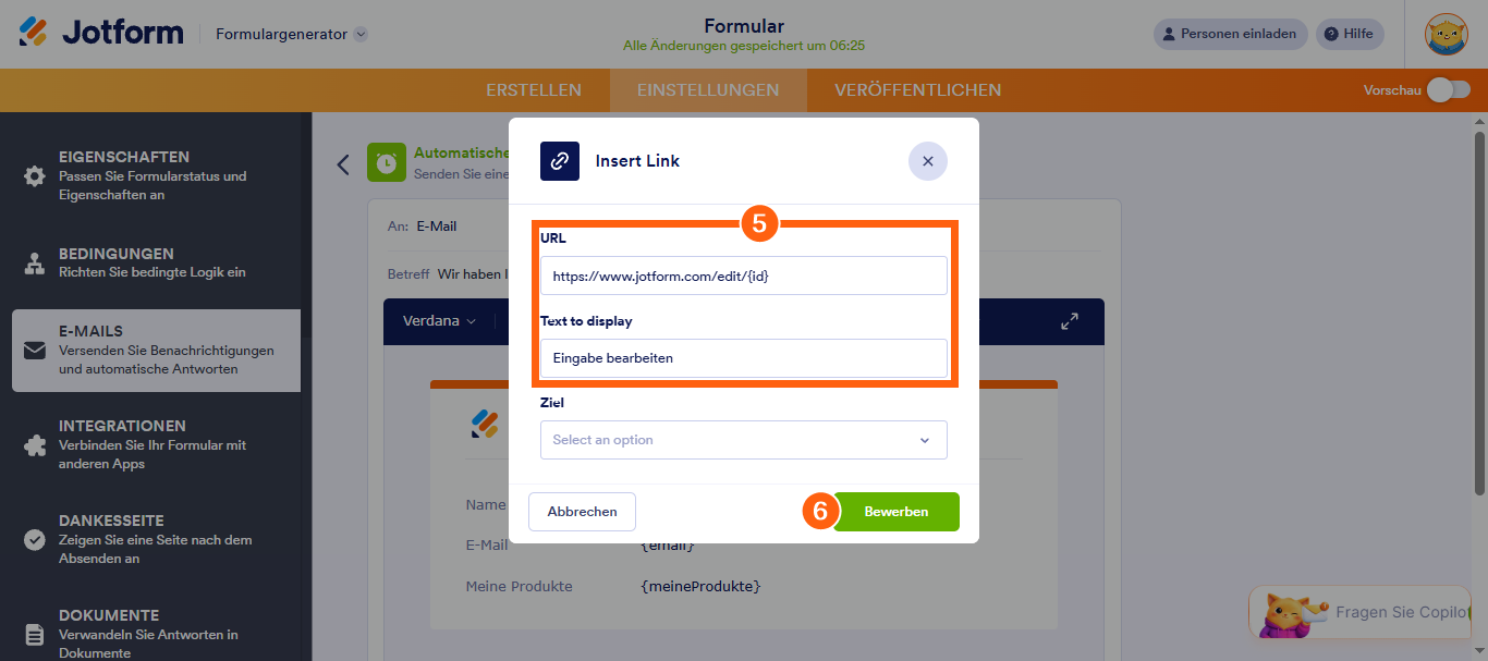 Wie Sie den Text des Bearbeitungslinks in Ihren E-Mail-Benachrichtigungen ändern Image-3