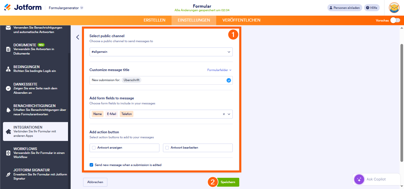 Wie Sie Jotform mit Slack integrieren Image-5