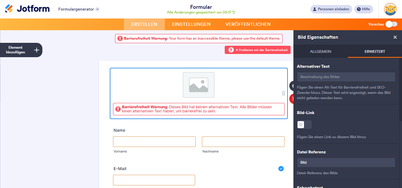 Wie Sie die Warnung zur Barrierefreiheit in Formularen beheben Image-9