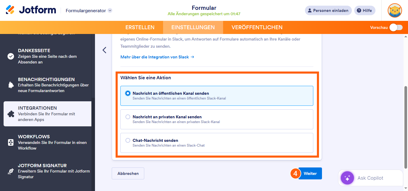 Wie Sie Jotform mit Slack integrieren Image-2