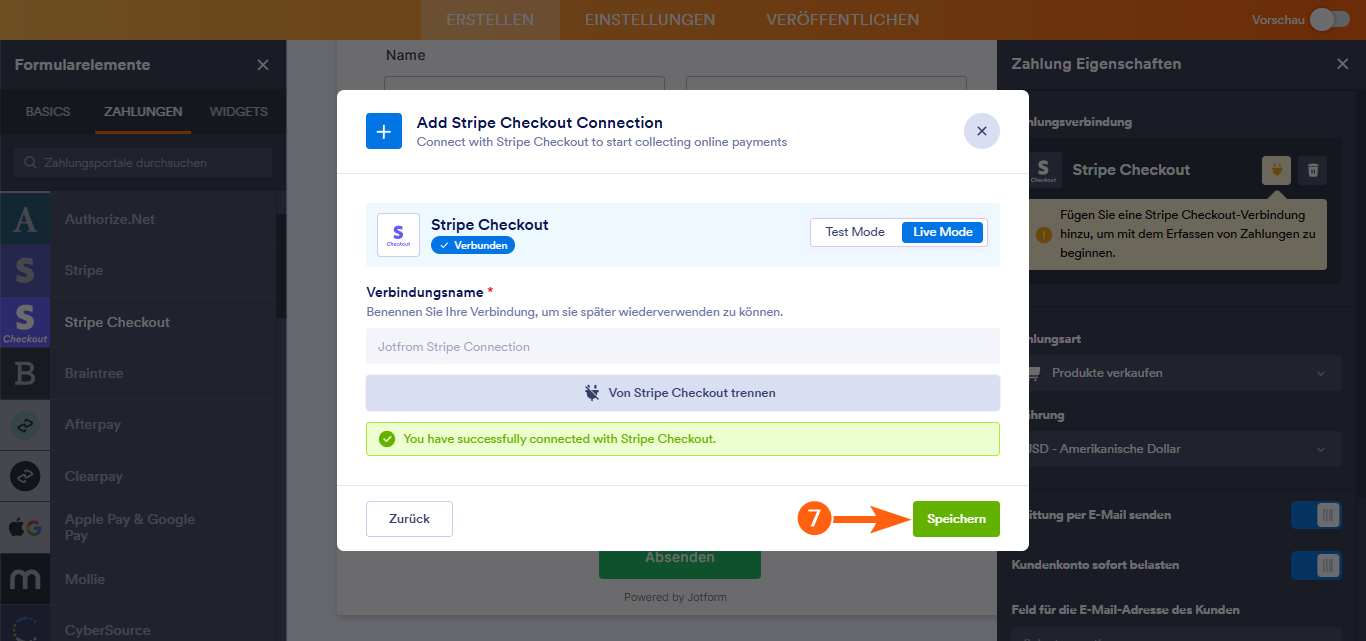 Wie Sie Stripe Checkout mit Jotform integrieren können Image-11