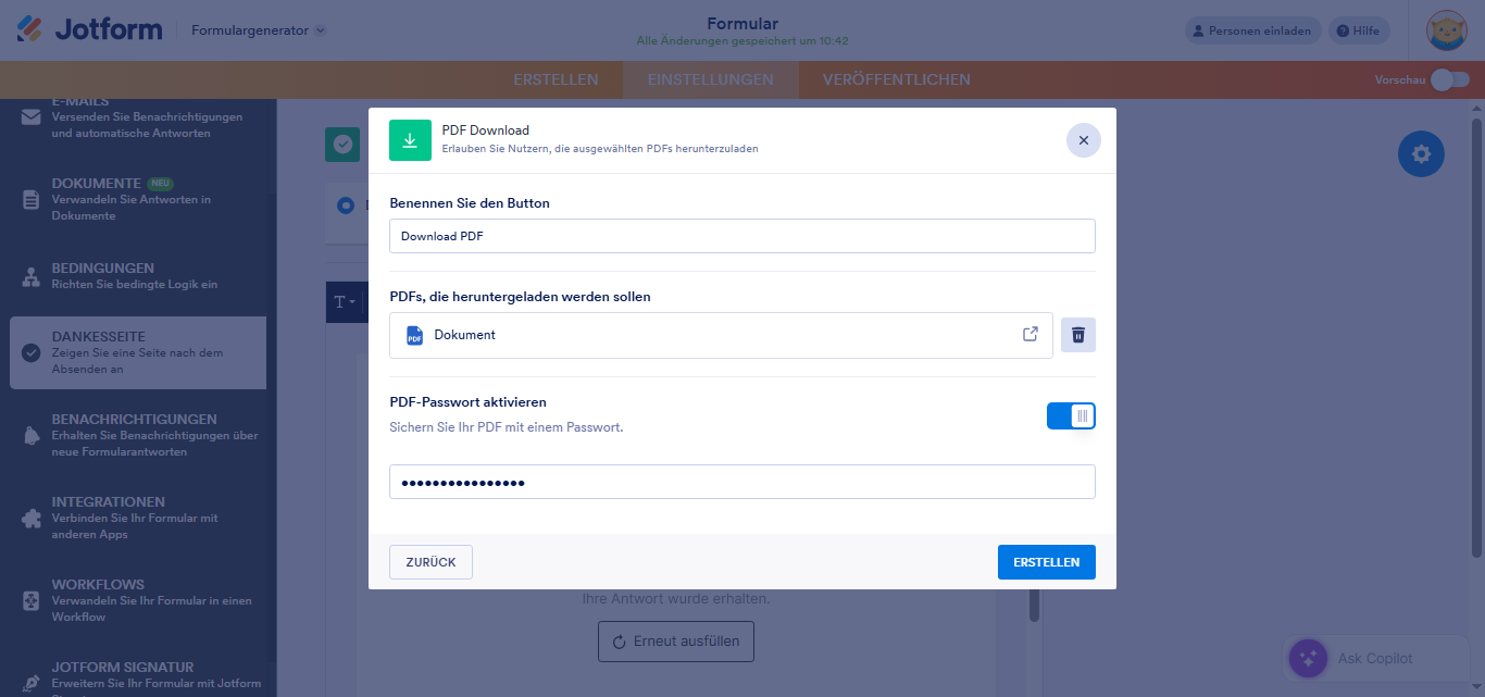 Aktionsbuttons auf Danke-Seiten verwenden Image-9