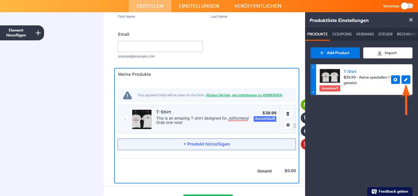 Einrichtung Ihres ersten Bestellformulars Image-5