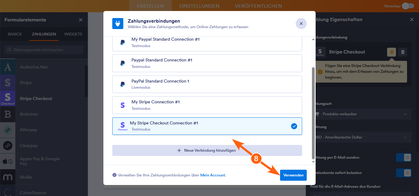 Wie Sie Stripe Checkout mit Jotform integrieren können Image-12