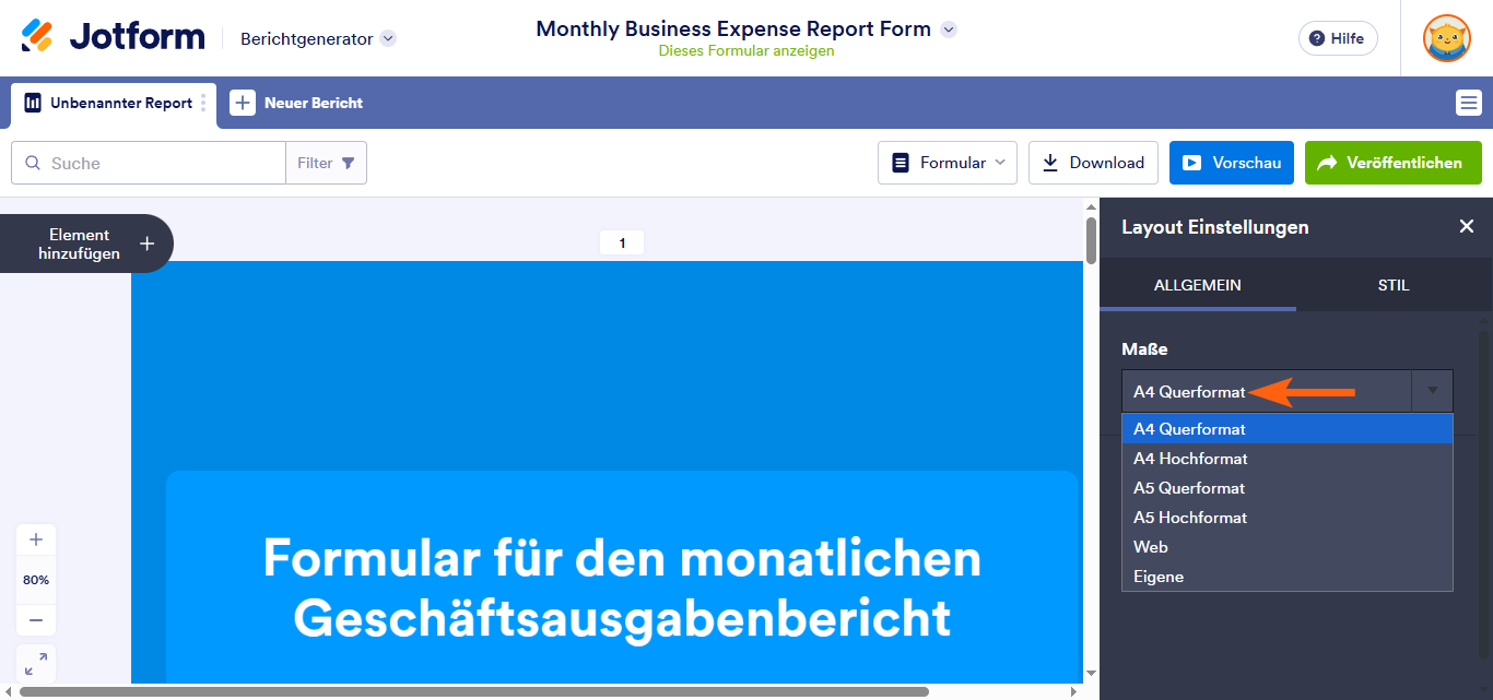 Wie Sie einen visuellen Bericht anpassen Image-2
