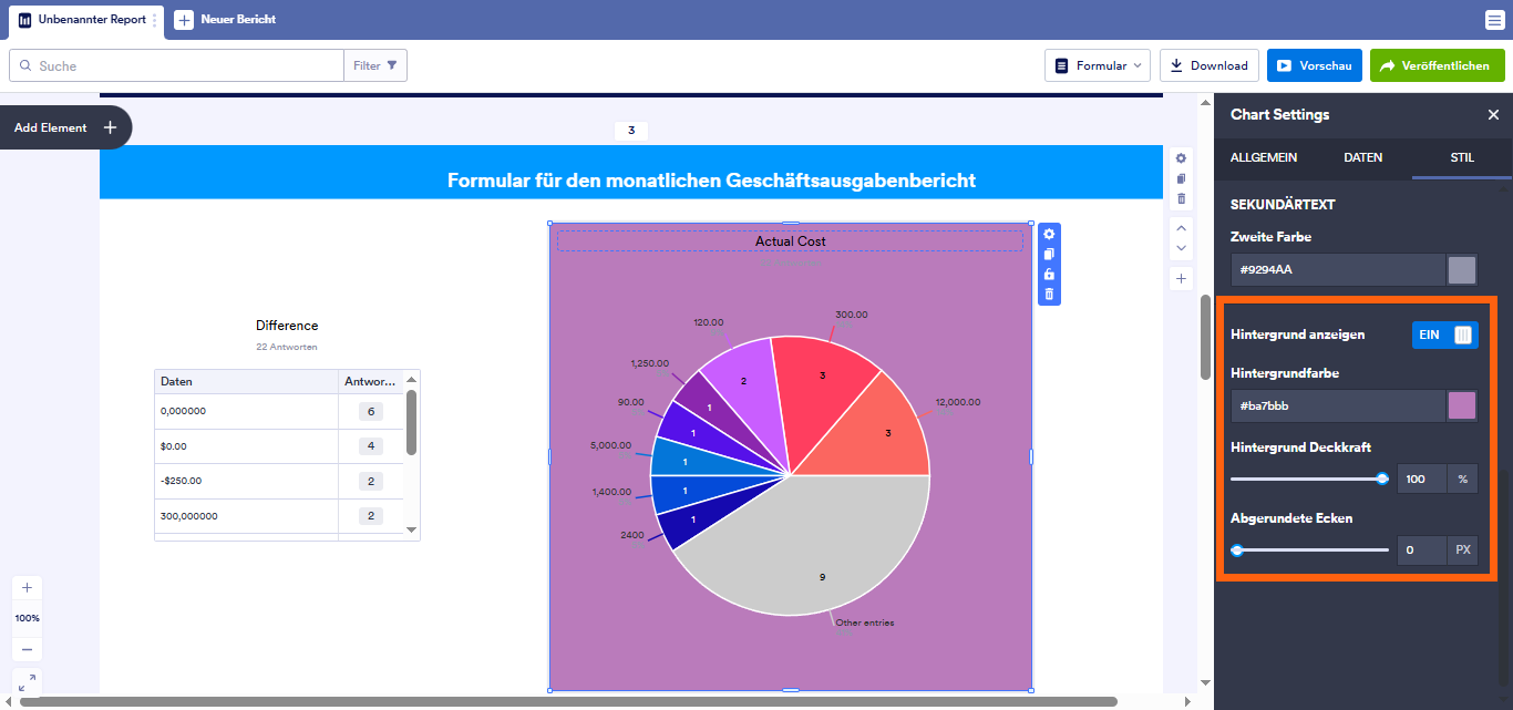 Wie Sie einen visuellen Bericht anpassen Image-45