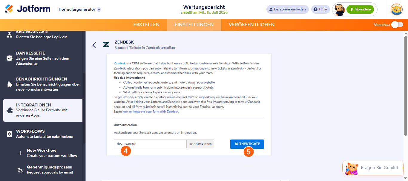 Wie Sie Jotform in Zendesk integrieren können Image-2
