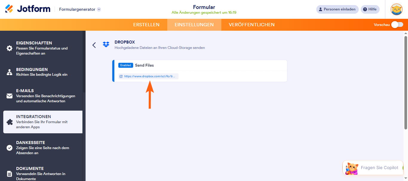 Dropbox-Dateianfrage: Wie kann jemand in meine Dropbox hochladen? Image-12