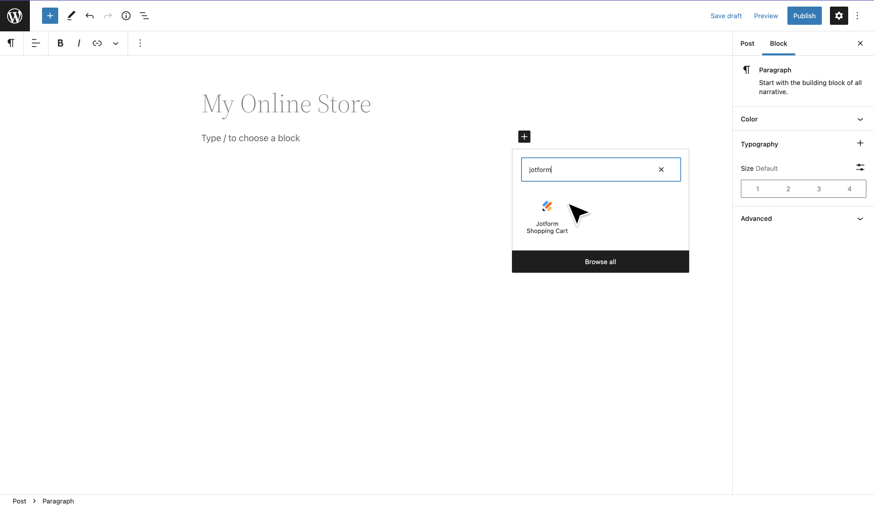 Wie Sie den Jotform Shopping Warenkorb verwenden Image-2