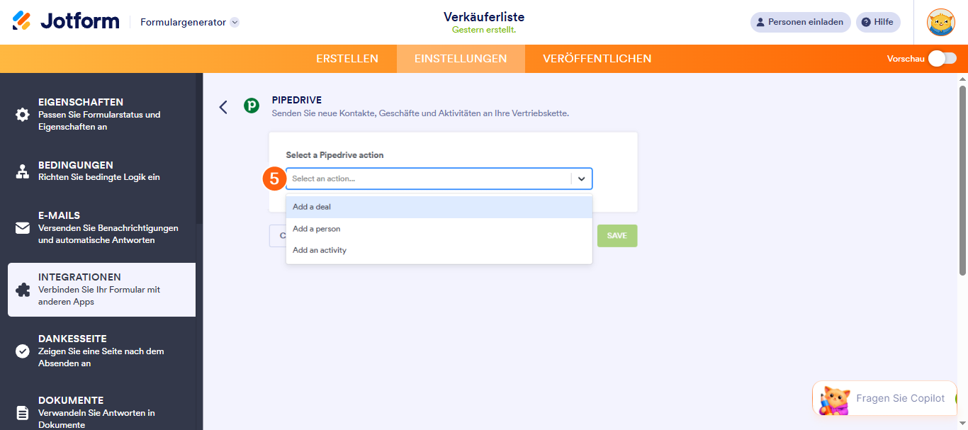 Wie Sie Jotform mit Pipedrive integrieren Image-4