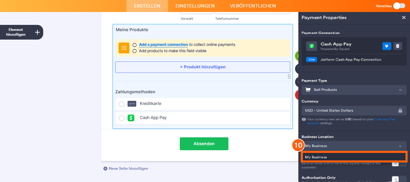 Wie Sie Jotform in die Cash App Pay integrieren Image-17