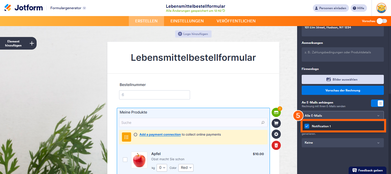Wie Sie eine Rechnung für Ihr Zahlungsformular erstellen Image-3