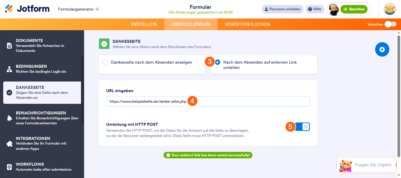 Wie Sie Formularantworten über eine POST-Anfrage senden Image-2