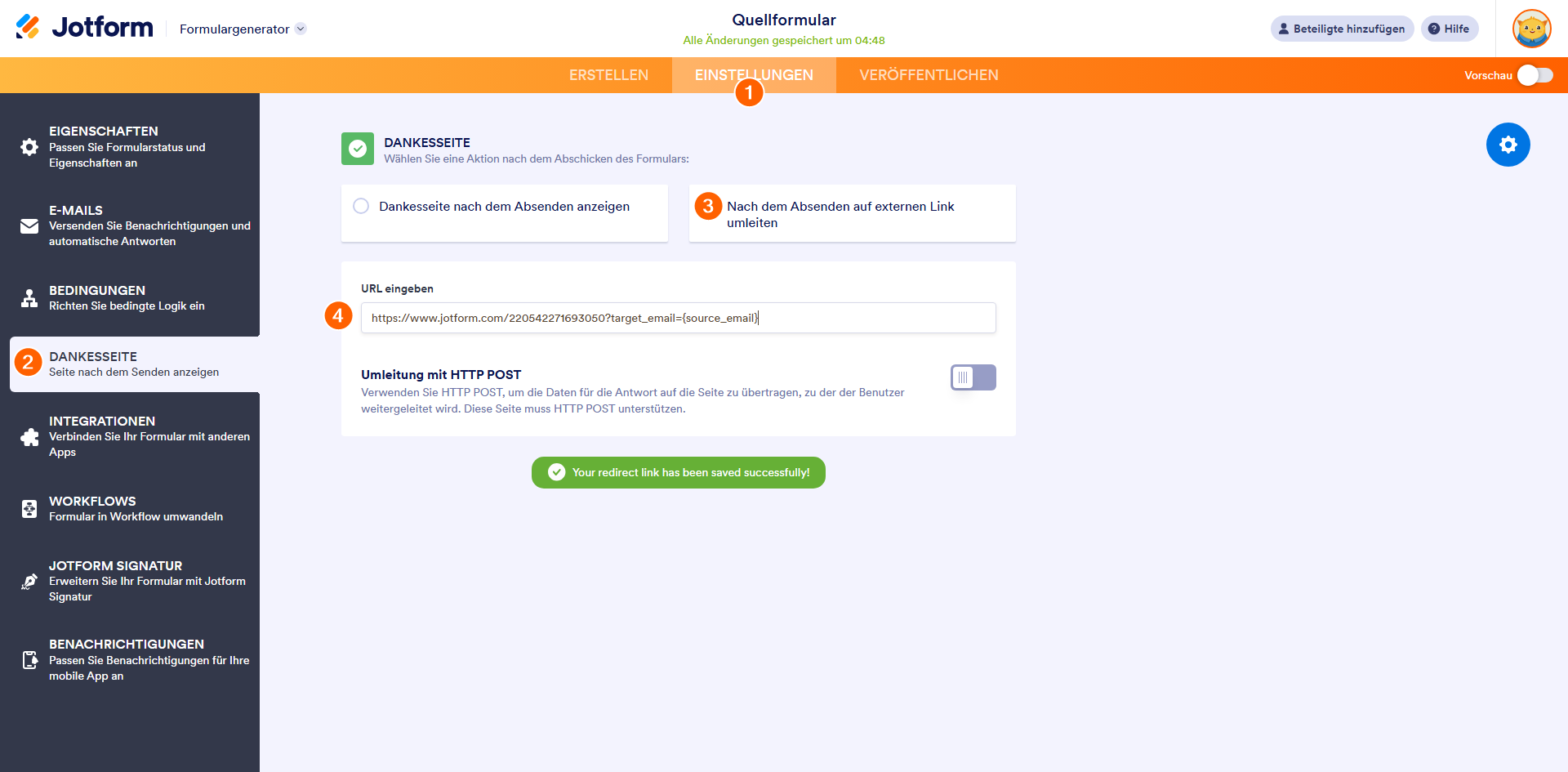 Wie Sie Formulardaten automatisch an ein anderes Formular weitergeben Image-1
