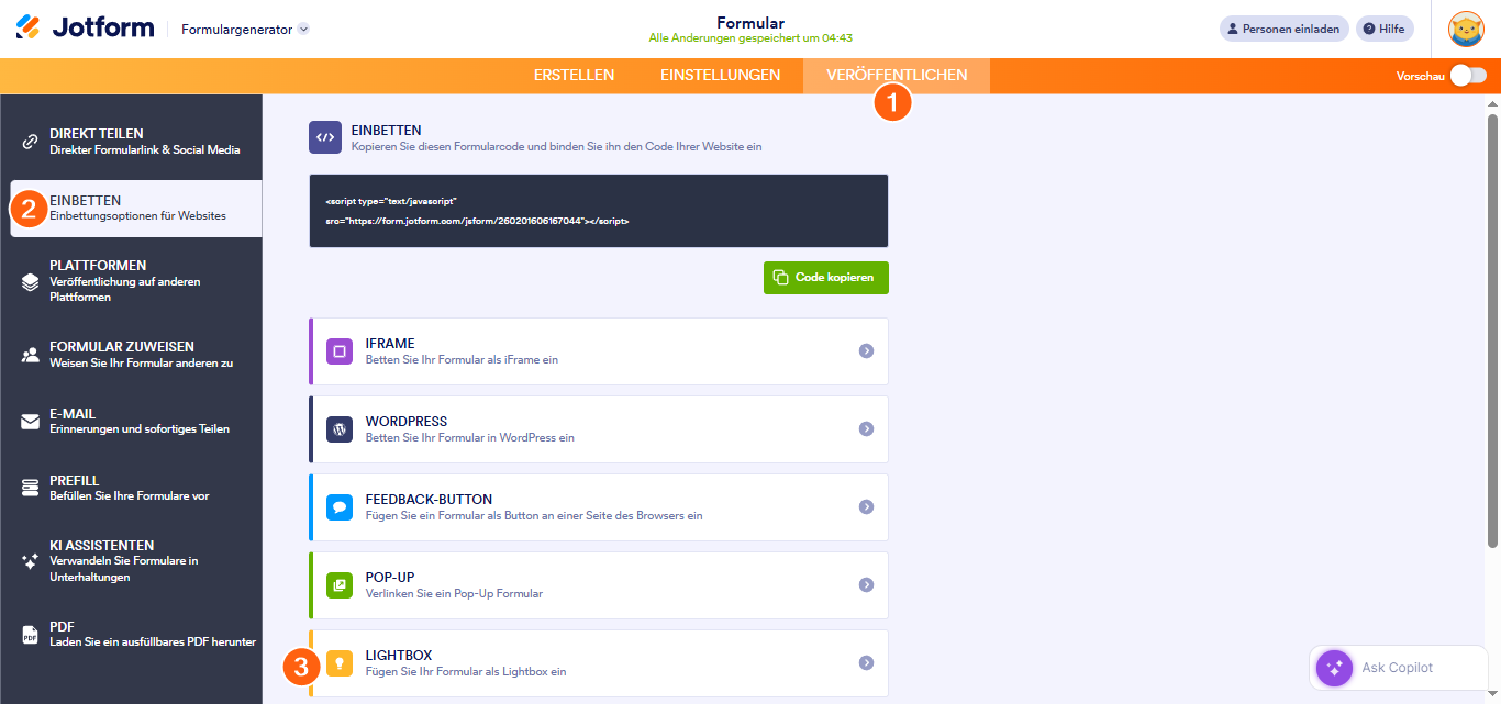 Auto-Popup Lightbox Formular mit Cookie mittels JavaScript einbetten Image-1
