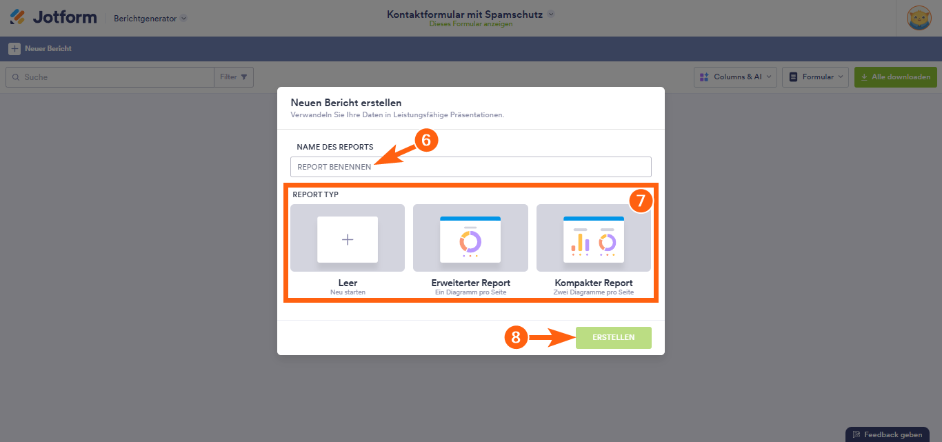 Wie Sie einen visuellen Report für Ihren Formularübermittlungen erstellen Image-6