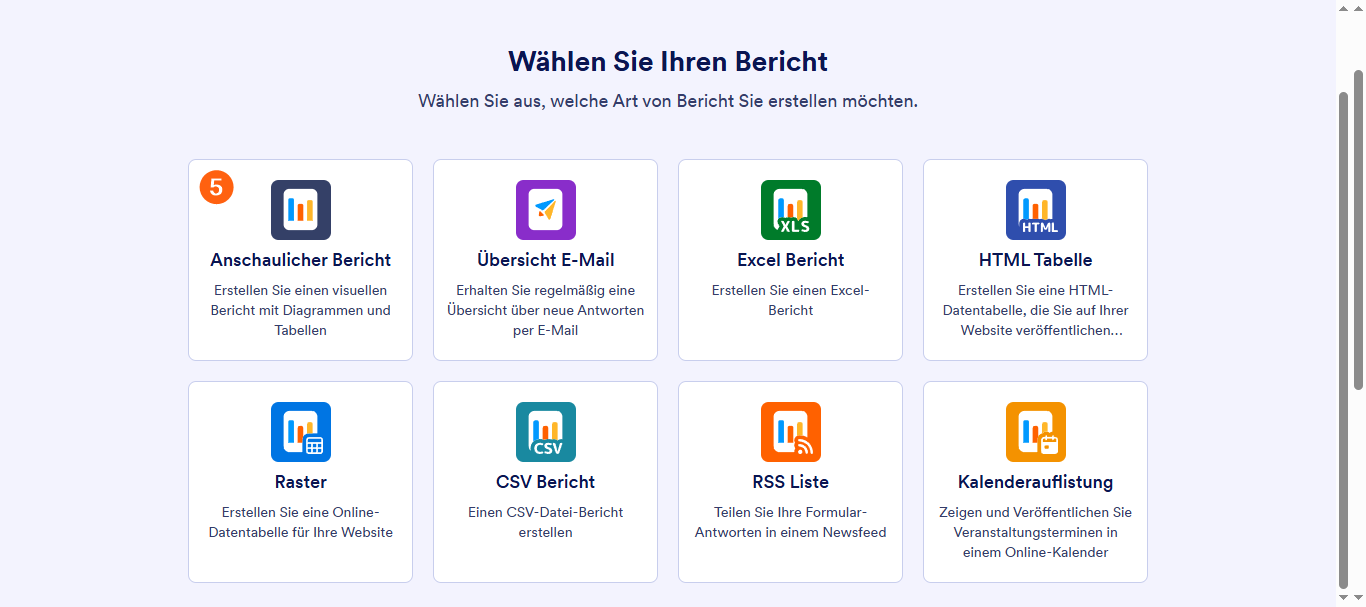 Wie Sie einen visuellen Report für Ihren Formularübermittlungen erstellen Image-5