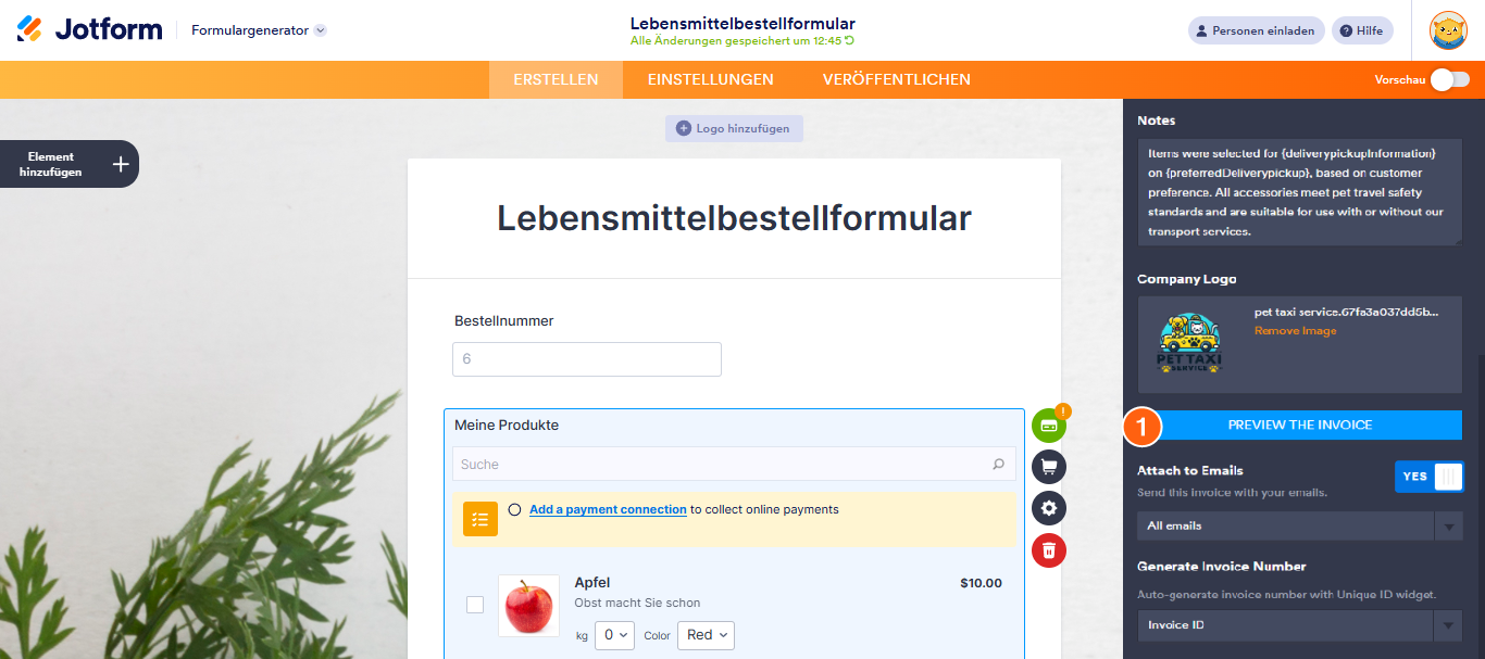 Wie Sie eine Rechnung für Ihr Zahlungsformular erstellen Image-5