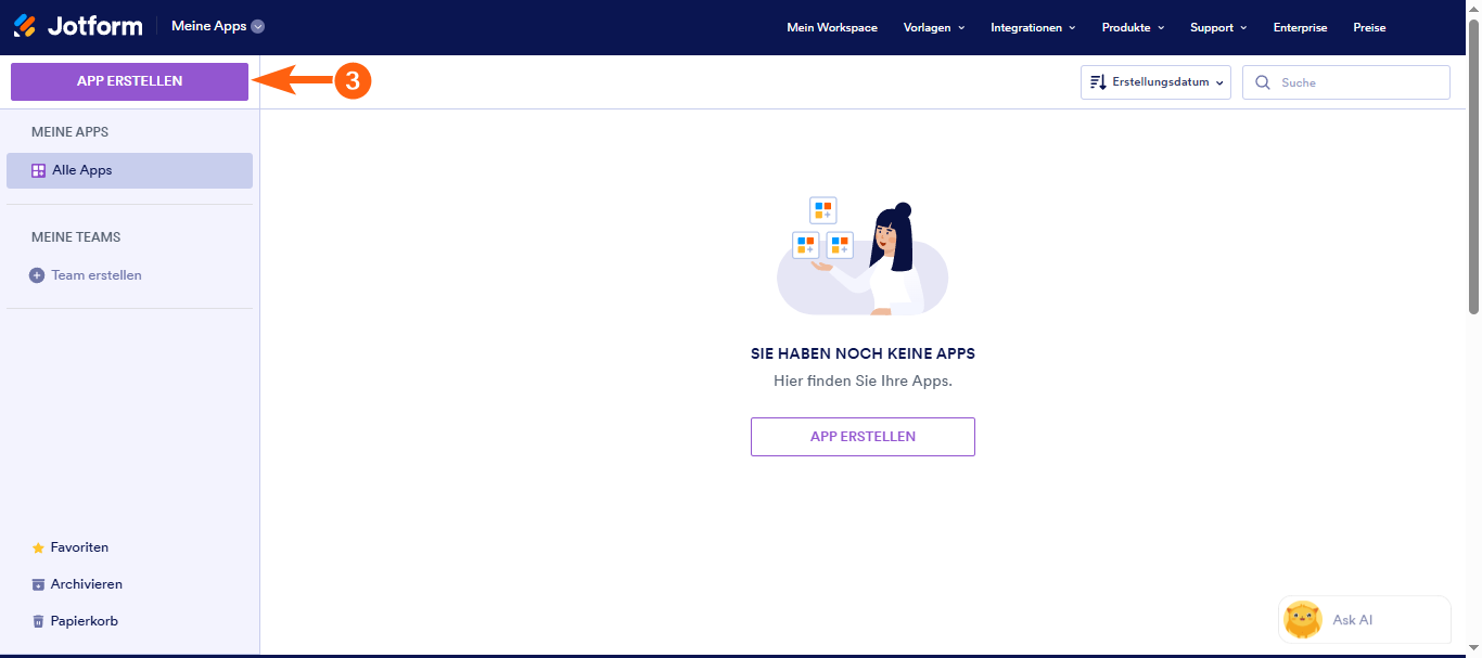 Wie Sie eine Jotform App von Grund auf neu erstellen und sie veröffentlichen Image-7