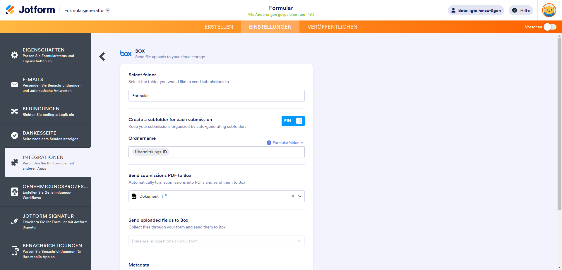 Wie Sie Jotform mit Box integrieren Image-3