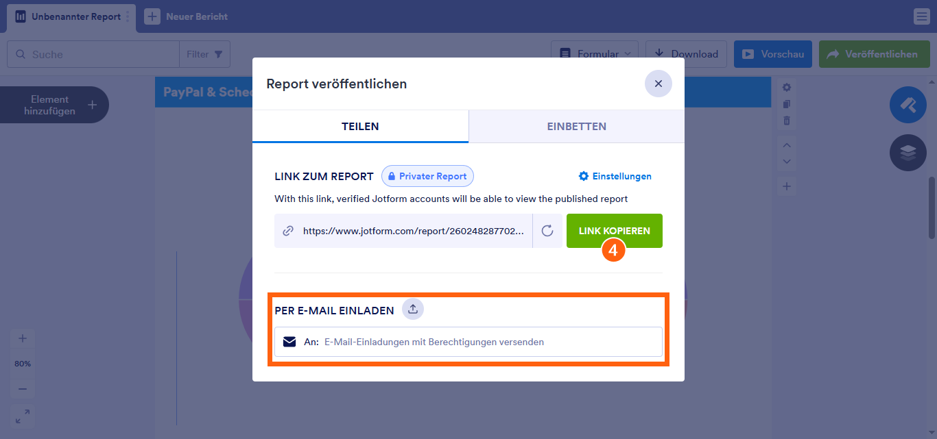 Wie Sie einen visuellen Bericht teilen Image-4