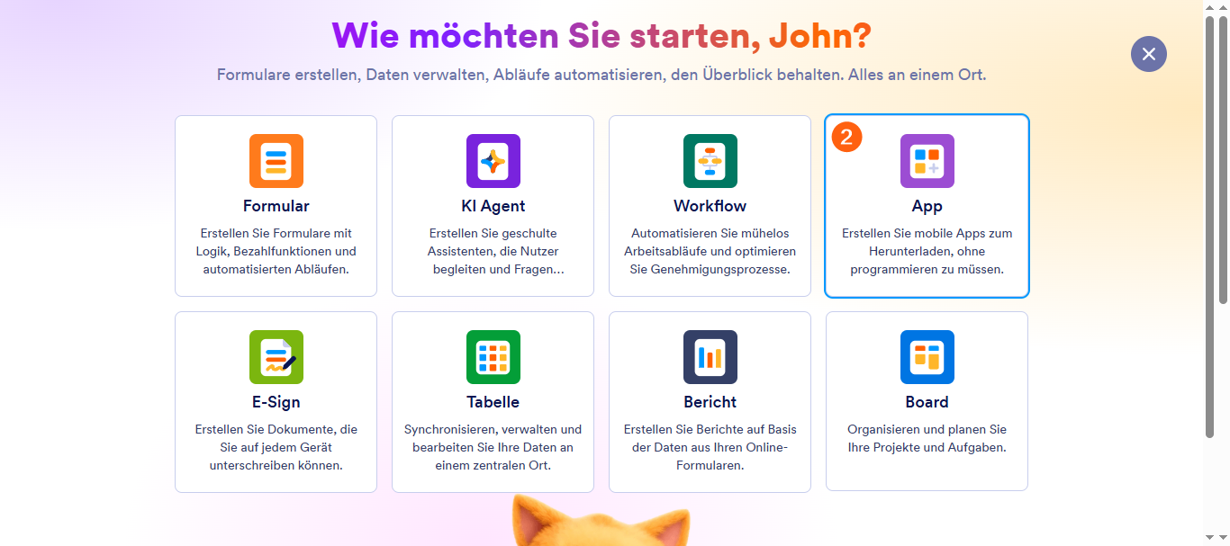Wie Sie eine Jotform App von Grund auf neu erstellen und sie veröffentlichen Image-2