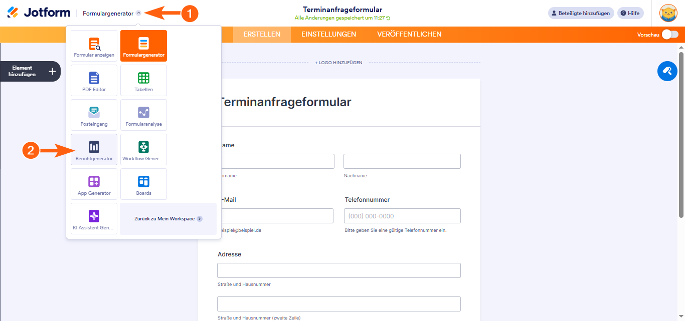 Wie Sie einen visuellen Report für Ihren Formularübermittlungen erstellen Image-11