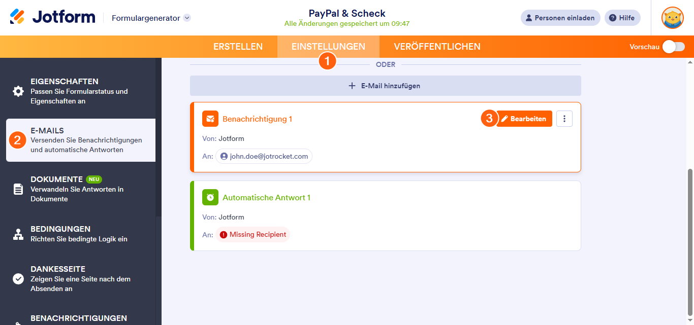 Wie Sie die leeren Felder bei E-Mail-Benachrichtigungen ausblenden Image-1