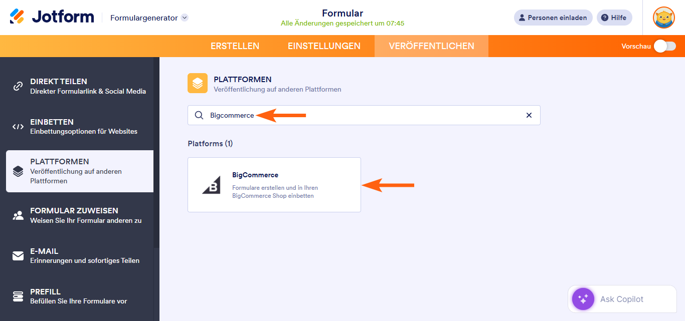 Hinzufügen eines Formulars in BigCommerce Image-2