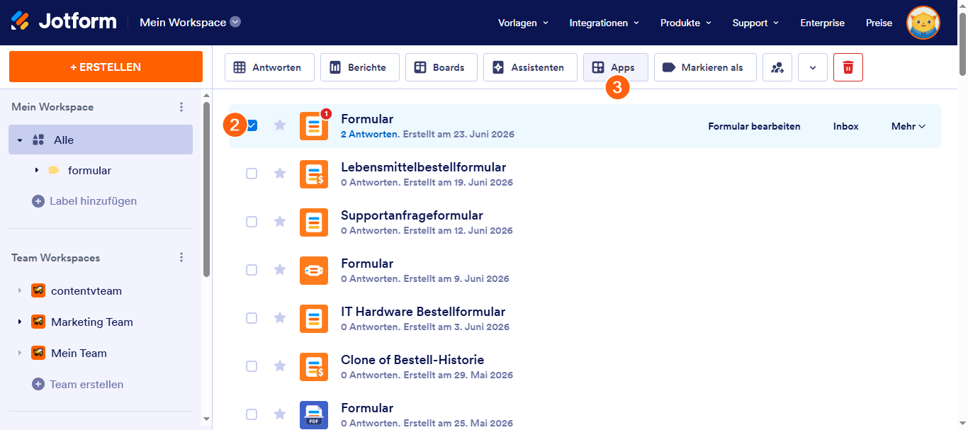 Wie Sie eine Jotform App von Grund auf neu erstellen und sie veröffentlichen Image-5