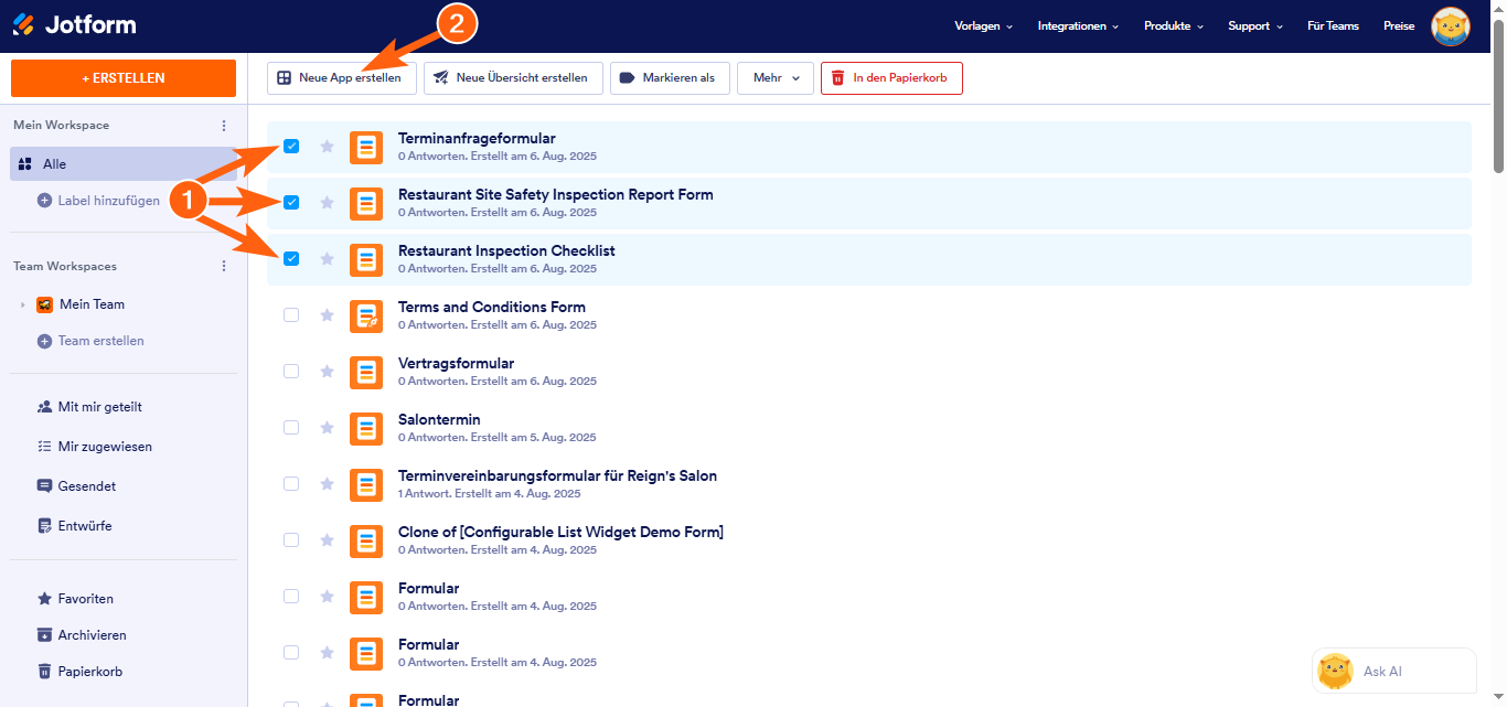 Wie Sie eine Jotform App von Grund auf neu erstellen und sie veröffentlichen Image-5