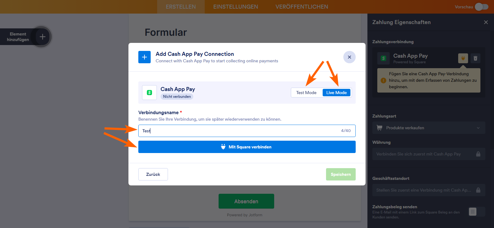 Wie Sie Jotform in die Cash App Pay integrieren Image-9