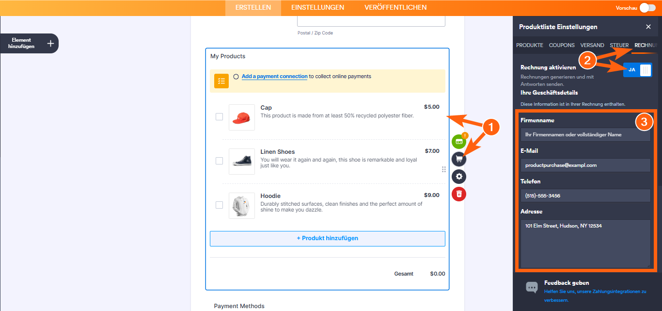 Wie Sie eine Rechnung für Ihr Zahlungsformular erstellen Image-1