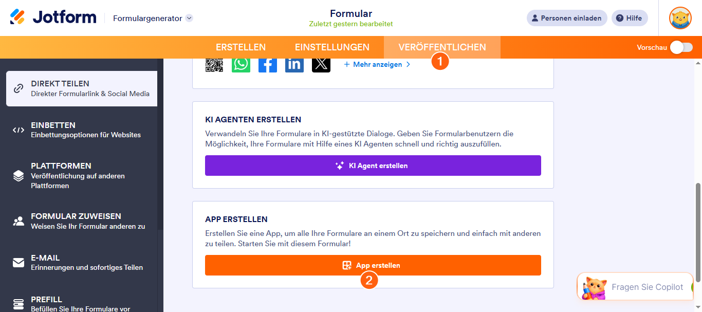 Wie Sie eine Jotform App von Grund auf neu erstellen und sie veröffentlichen Image-9