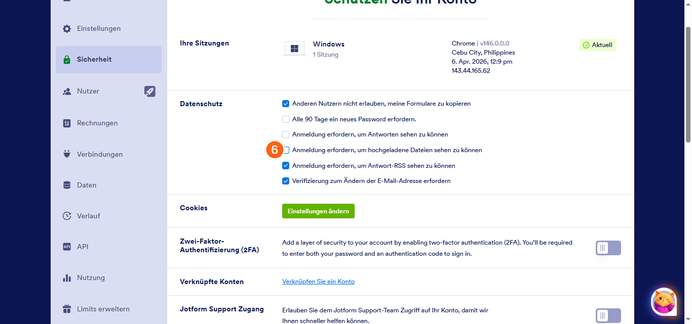 Wie Sie die Anmeldepflicht für die Anzeige hochgeladener Dateien aufheben Image-5