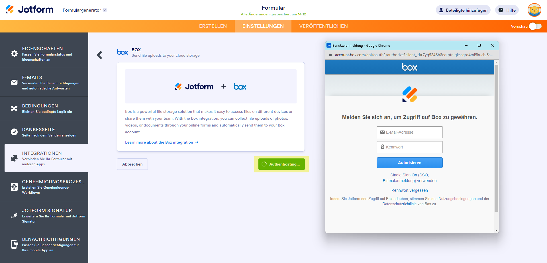 Wie Sie Jotform mit Box integrieren Image-2