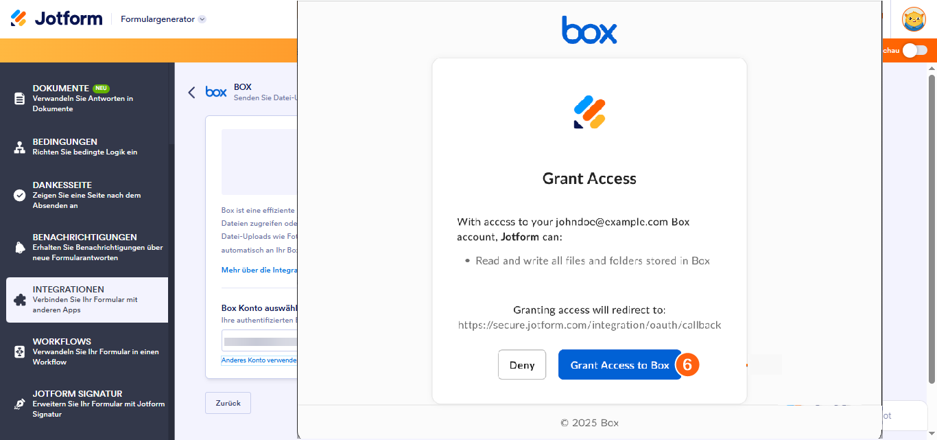 Wie Sie Jotform mit Box integrieren Image-4