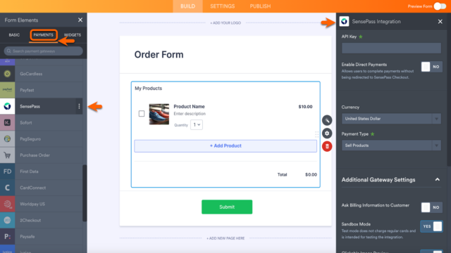 Introducing dynamic payment options with SensePass | Jotform Blog