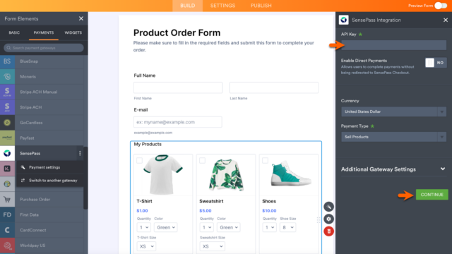 Introducing dynamic payment options with SensePass | Jotform Blog