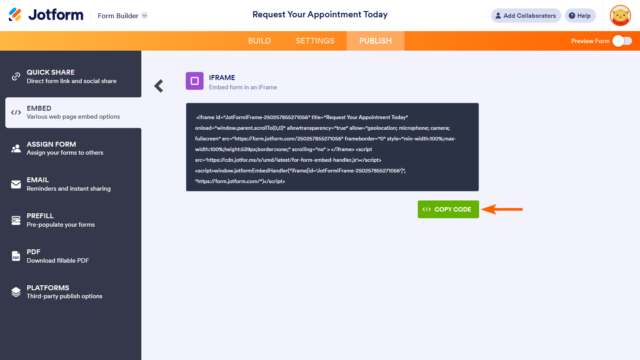 How to Make Your Embedded Form Scrollable on Your Website