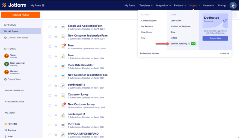 Jason Reed Jotform How to Enroll in Jotform Academy